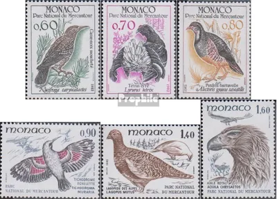 Produktbild von Briefmarken Monaco 1982 Mi 1520-1525 (kompl.Ausg.) postfrisch Vögel