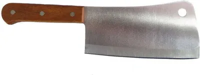 Obrázek produktu pro SEKÁČEK / KUCHYŇSKÝ SEKÁČEK / SEKÁČEK NA MASO, cca 400 g, s dřevěnou rukojetí, délka cca 28 cm