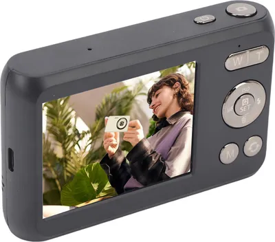 Image de appareil photo numérique 4K 64MP Autofocus Vidéo de voyage avec zoom 16x Écran 2,7 pouces pour la photographie Noir