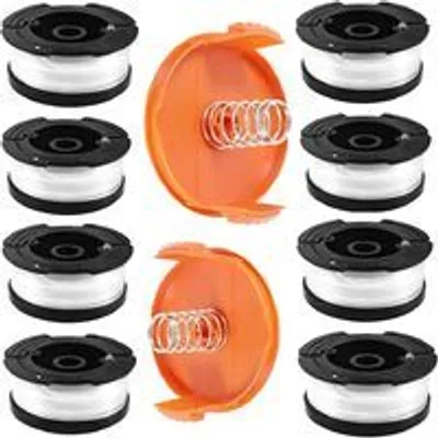 Produktbild von Fadenspule für Black und Decker Fadentrimmer,8 Fadenspule mit 2 Spulenabdeckungen und 2 Federn
