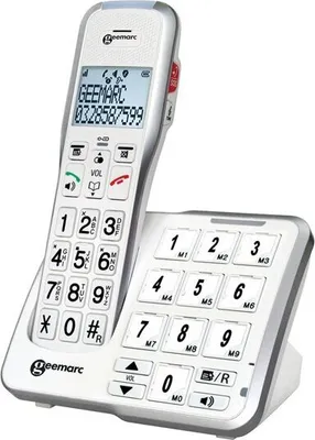 Obrázok produktu pre geemarc Geemarc AMPLIDECT 595-2 PHOTO Schnurloses Seniorentelefon Anrufbeantworter - Anrufbeantworter