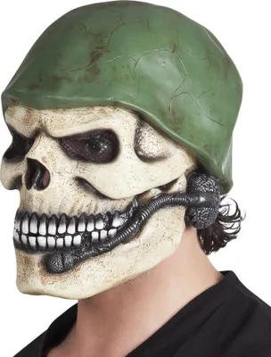 Produktbild von Latexmaske Soldier Skull