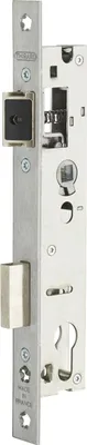 Image de Boitier de serrure encastrable à cylindre pour porte métallique, axe 26mm, entraxe 92mm, bouts carrés - THIRARD