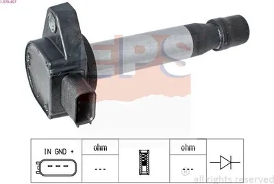 Produktbild von EPS 1.970.457 Zündspule für HONDA CIVIC VII Hatchback (EU, EP, EV) FR-V (BE) CIVIC VI Fastback (MA, MB) CIVIC VII Coupe (EM2) ACCORD VI Coupe (CG)