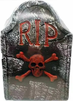 Produktbild von Halloween-Dekoration My Other Me Grabstein Grau