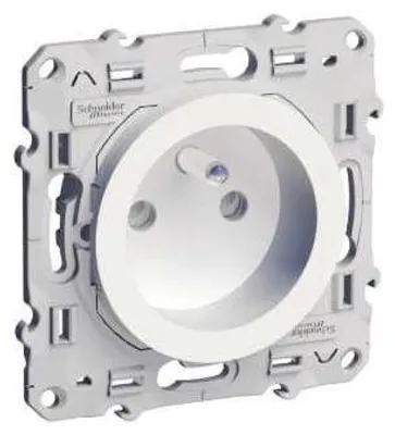 Image de Prise Odace à 2 pôles et terre Schneider Electric