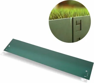 Produktbild von Rasenkanten Metall 13.5cm x 120cm Grün | Beeteinfassung | Beetumrandung | Beetbegrenzungen