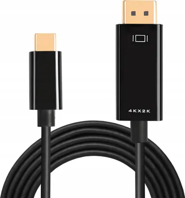 Image de Câble USB-C DisplayPort DP 4K 60Hz 1,8 m Thunderbolt USB C 3.1 pour moniteur