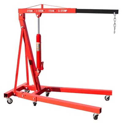 Image de Grue d'atelier, cric motorisé - Capacité de 2000 kg - Inclut un équilibreur - Conception robuste