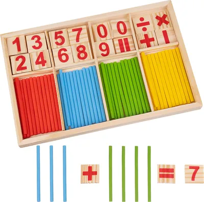 Image de Bâtonnets de calcul mathématique Jouets Montessori Bâtonnets de comptage en bois Enfants Jouets mathématiques 22447