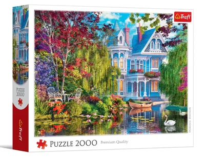 Obrázok produktu pre PUZZLE 2000 Dom pri jazere 27129