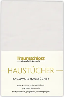 Produktbild von Traumschloss Betttuch Haustuch 240 x 260 cm silber aus 100% Baumwolle, ohne Gummizug