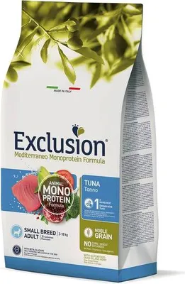 Produktbild von Exclusion Mediterraneo Noble Grain Adult Thunfisch Small