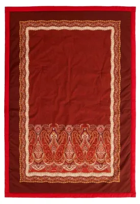 Produktbild von Baumwoll-Plaid in Bordeaux Größe 135x190