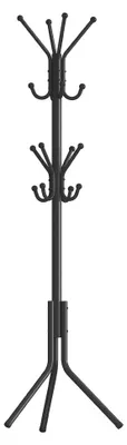 Immagine prodotto di Armadio a muro con ganci, ideale per il soggiorno, colore nero, dimensioni 43x48x175 cm