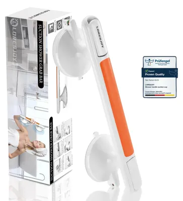 Immagine prodotto di Maniglia di supporto per il bagno, con ventose resistenti, ideale per la doccia, particolarmente adatta per anziani