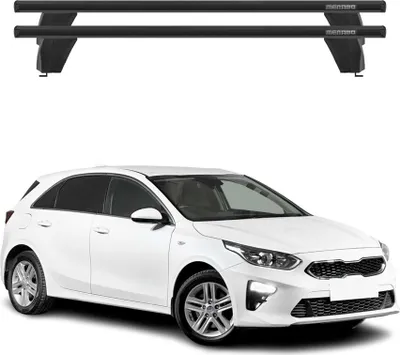 Produktbild von Menabo Dachträger Grundtäger für Kia Ceed 2018-2025 75kg Aluminium Schwarz 2 tlg