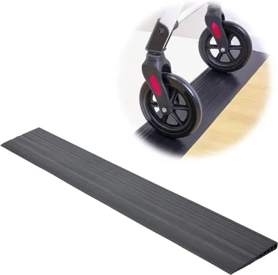 Produktbild von Schwellenüberbrückung – Barrierefreie Lösung – Überwindet Hindernisse – Anpassbar – 100 cm Länge – Schwarz