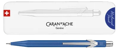 Produktbild von Caran d-Ache Minenhalter 849 COLORMAT-X Blau, 0,7 mm, 0.7HB, Hexagonal, Blau, Aluminium, Blau