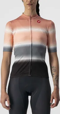 Zdjęcie produktu dla Koszulka rowerowa z krótkim rękawem CASTELLI – DOLCE LADY – czarna/szara/różowa, rozmiar S