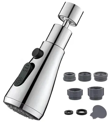 Image de Adaptateur pour robinet d'eau, pivotant, 3 modes