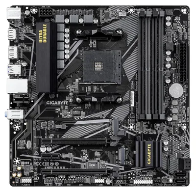 Produktbild von GIGABYTE B550M DS3H R2 Mainboard – AMD Ryzen 5000 Prozessoren, 5+3 Phasen VRM, bis zu 4733 MHz DDR4 (O.C.), 1x PCIe 4.0 + 1x PCIe 3.0 M.2, 1 GbE LAN, USB 3.2 Gen 1, AMD, Sockel AM4, AMD Ryzen 3000 Series, AMD Ryzen 4000 Series, AMD Ryzen 5000 Series, Sockel AM4, DDR4-SDRAM, 128 GB