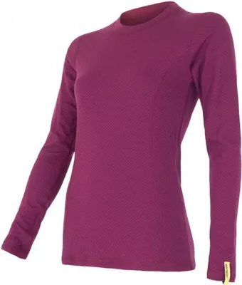Immagine prodotto di Maglietta Sensor Merino DF donna lunga lilla Taglia S 15100030-00