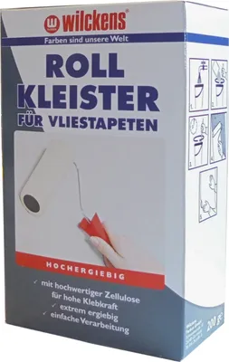 Produktbild von Wilckens 200 g Rollkleister für Vliestapeten, Tapetenkleister, hochw. Zellulose