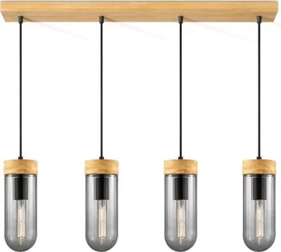 Image de Home Sweet Home Lustre moderne et élégant avec 4 ampoules 80 x 132cm