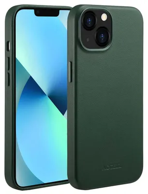 Imagen del producto de Funda de Cuero con MagSafe para Apple iPhone 13 - Cedar Green