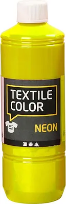 Image de peinture textile 500 ml jaune fluo