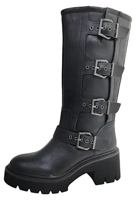 Immagine prodotto di Tamaris: Stivali alti neri con cerniera, ideali per il tempo libero. (o: Scarpe da donna Tamaris, stivali alti neri con cerniera, adatti per il tempo libero.)