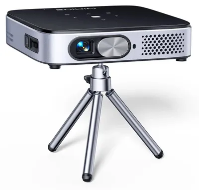 Imagen del producto de Proyector Beamer - Mini proyector DLP - Recargable - Android 11.0 - Proyección ultracorta - Wi-Fi y Bluetooth