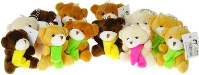 Image de Ours en peluche avec pendentif, 9 cm, assortiment - ADAR