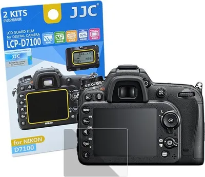 Produktbild von JJC Displayschutzfolie Screen Protector Kratzschutz passgenau fuer Nikon D7100, D7200 - LCP-D7100