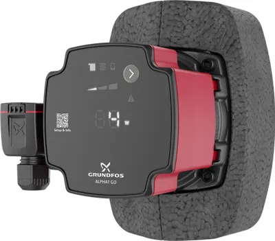 Image de Pompe de circulation à haut rendement Grundfos, ALPHA1 GO, 15-60, 130, 220-240 V, 9 H DC0, 1 pièce.