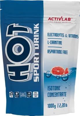 Produktbild von Activlab Hot Sport Drink 1000g, isotonisch, Elektrolyte, Vitamine, L-Carnitin - Grapefruit