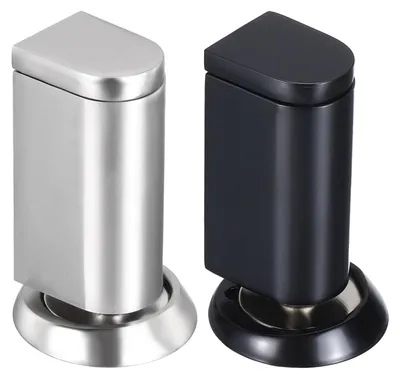 Productafbeelding van 2 stuks magnetische deurstoppers, winddichte deurklem, zwart, zilver