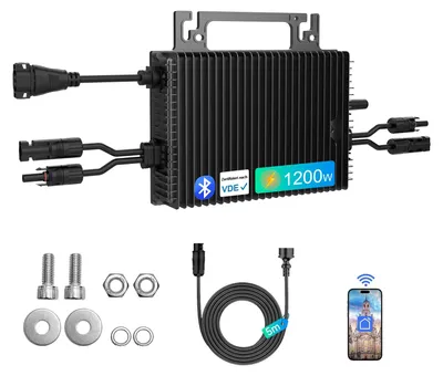 Imagen del producto de Microinversores, conectividad Wi-Fi, protección IP67 contra el agua, modelo NBQ de 1200W
