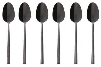 Obrázok produktu pre Sambonet Set6Kávová/čajová lyžička Nerezová oceľ/PVD 2Black 52762KA6