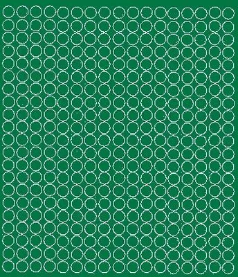 Image de Autocollants ronds, diamètre 1 cm, pois, 357 pièces, vert mat