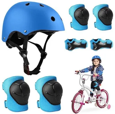 Productafbeelding van 5-in-1 Beschermende Sportset voor Kinderen met Knie- en Polsbeschermers