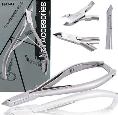 Zdjęcie produktu dla Cążki do skórek paznokci obcinaczki nożyczki kosmetyczne manicure gabinet SPA srebrne