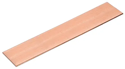 Kupferplatte 250x50x3 mm, 99,99 % Kupfer, Flachstab