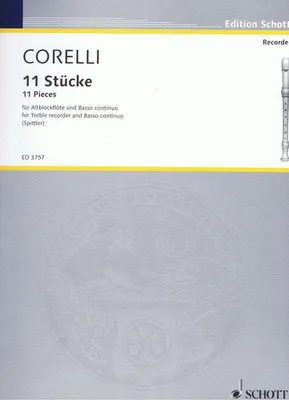 Produktbild von 11 Stückefür Altblockflöte und Klavier