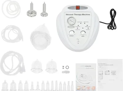 Image de Appareil de thérapie par le vide, appareil de remodelage corporel, 24 ventouses incluses, BLANC