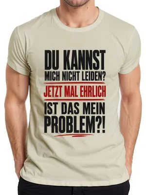 Zdjęcie produktu dla Czy to mój problem? Szczerze mówiąc, humorystyczny napis, prowokacyjna koszulka męska, kolor: naturalny, rozmiar: XL