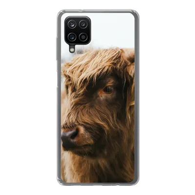 Produktbild von MuchoWow® Handyhülle Schutzhülle Hülle für Samsung Galaxy A12 Schottischer Highlander - Tiere - Hörner Silikon Softcase Handy Hülle - Bild