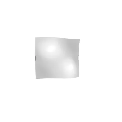 Zdjęcie produktu dla Współczesna lampa ścienna Wing Metal Szkło Biała Satyna 2 Światła E27 45Cm