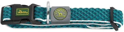 Productafbeelding van Hunter Halsband Hilo Vario Basic, turquoise, maat: S-M / breedte: 2,5 cm